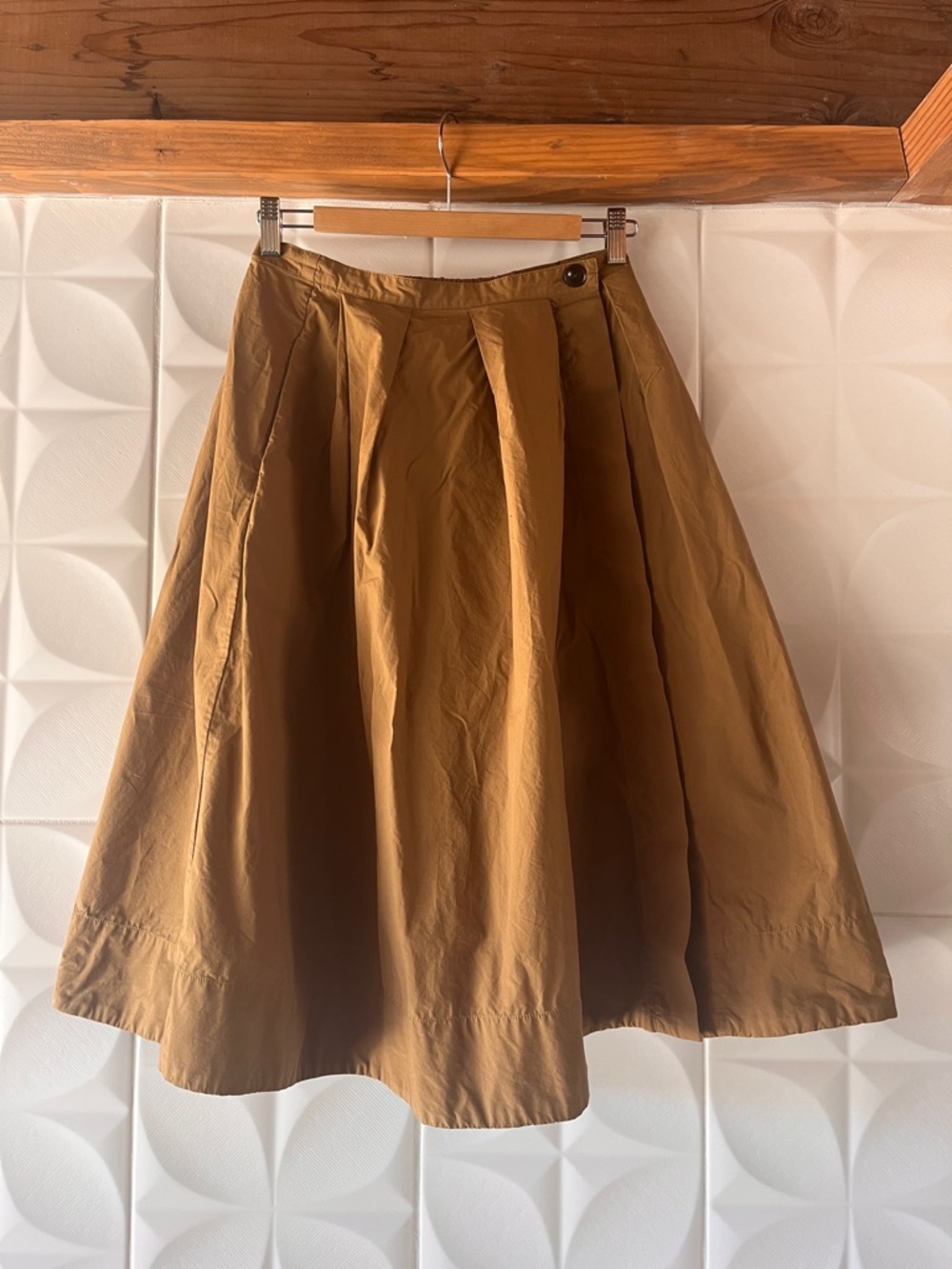 Alex Mill Poplin Pleated Midi Skirt